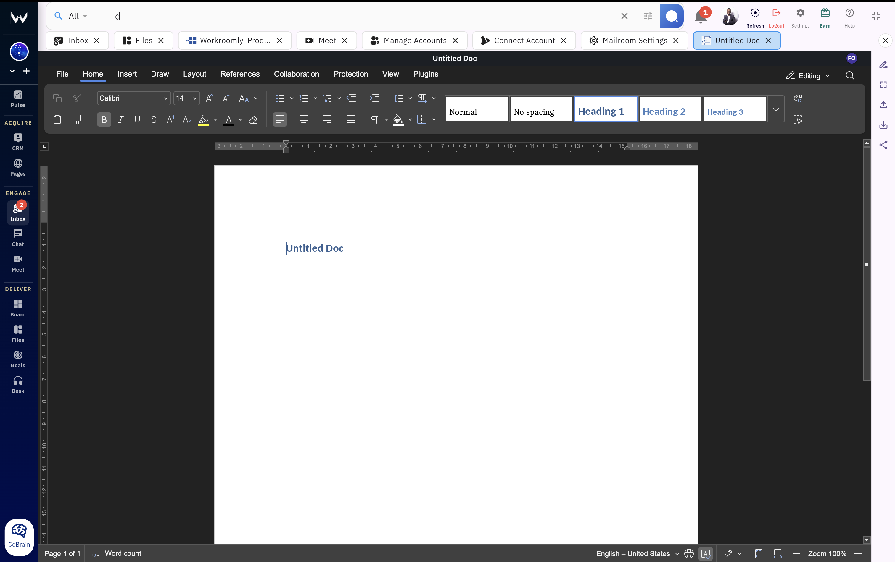 Permissions and sharing controls in Workroomly Files